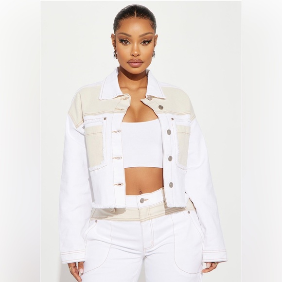 White Denim Jacket - Picture 1 of 2